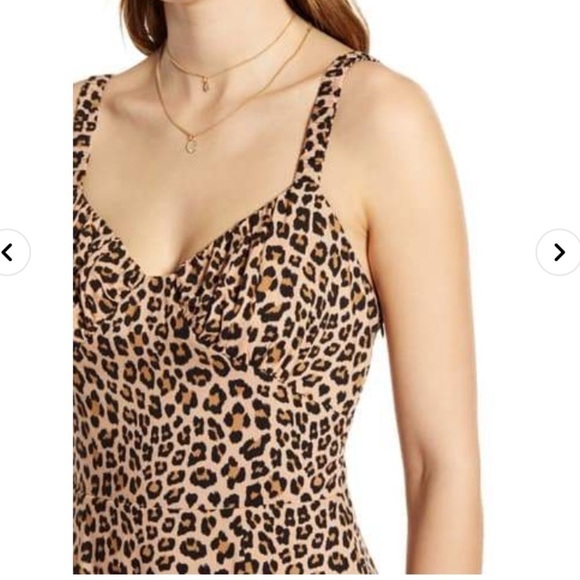 Code X Mode Leopard Print Bustier Midi Dress - Picture 3 of 13